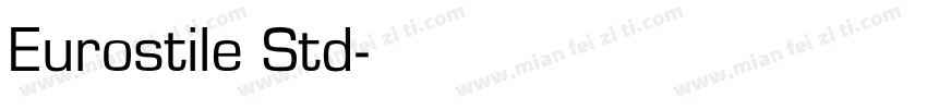 Eurostile Std字体转换